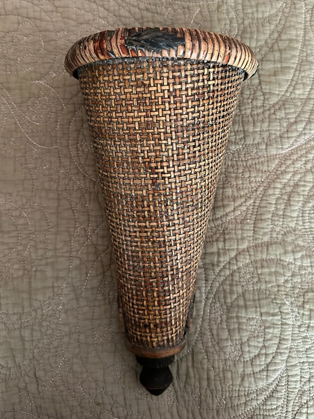Wooden wall vase • wall hanging • multi-use basket